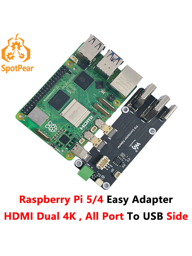 Raspberry Pi 5 8Gb Kit - Raspberry Pi 5/4B easy Adapter Micro